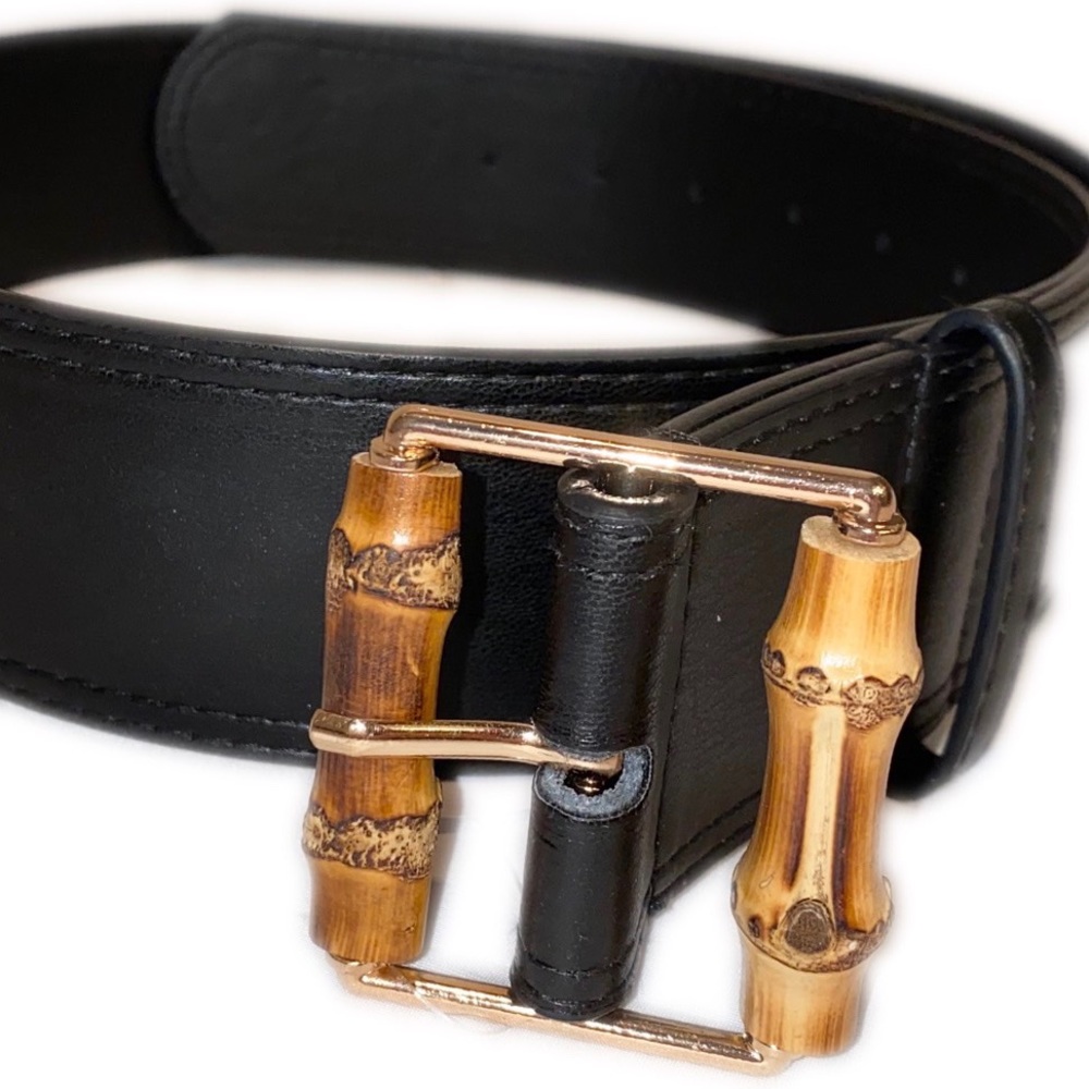 Amiee Lynn Black Leather Belt